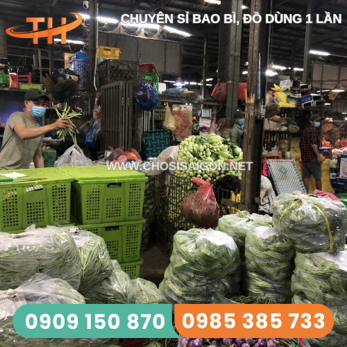 Túi xốp 2 quai đục lỗ đựng hàng nông sản giá rẻ