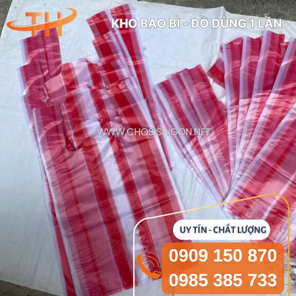 Túi xốp sọc màu zin dày dặn tại Thu Hồng