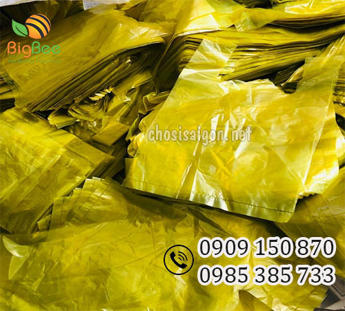 Túi xốp 2 quai màu vàng giá sỉ rẻ nhất
