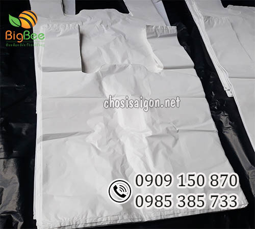 Túi xốp trắng sữa 2 quai đựng đồ dùng, vật dụng giá sỉ rẻ