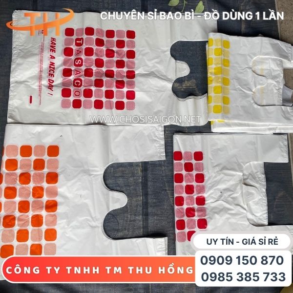 Túi xốp trắng sữa siêu thị bao 25 ký giá sỉ