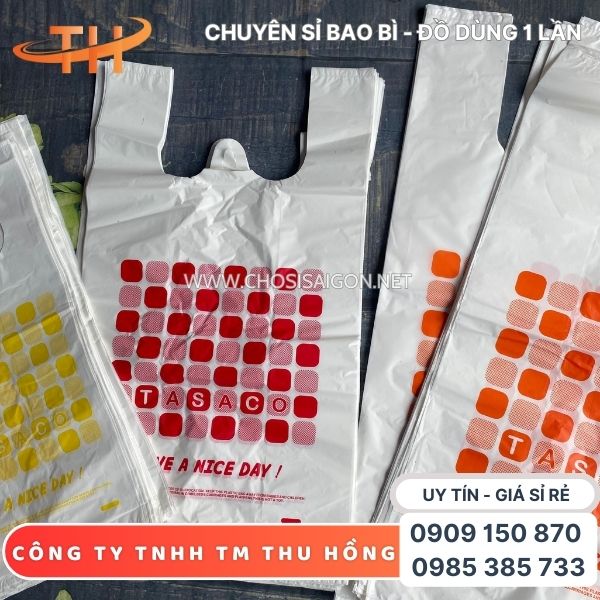 Túi xốp trắng sữa in hình sẵn bao 25 ký giá rẻ