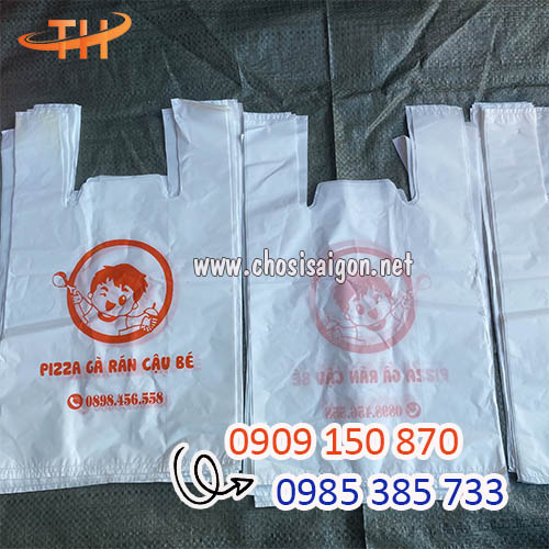 Túi xốp trắng sữa in theo yêu cầu chất lượng