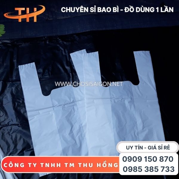Túi xốp trắng sữa siêu thị bền, dày, tốt