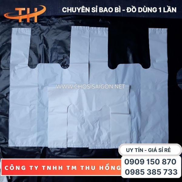 Bao bì túi xốp trắng sữa siêu thị giá tốt
