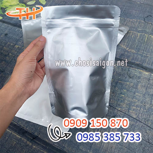 Túi zipper 2 mặt bạc cao cấp giá rẻ