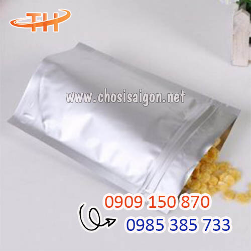 Túi zipper bạc 2 mặt đựng thực phẩm sỉ rẻ