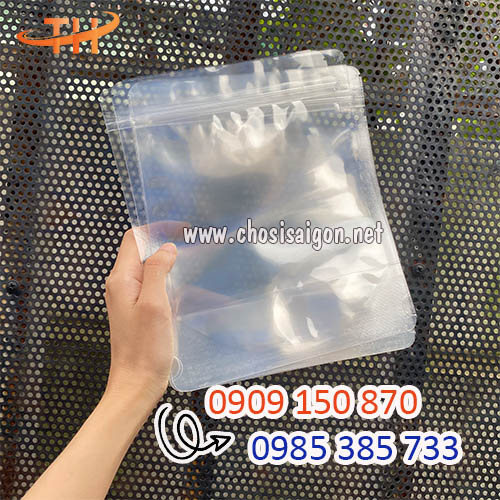 Túi zip 2 mặt trong suốt bán sỉ rẻ HCM