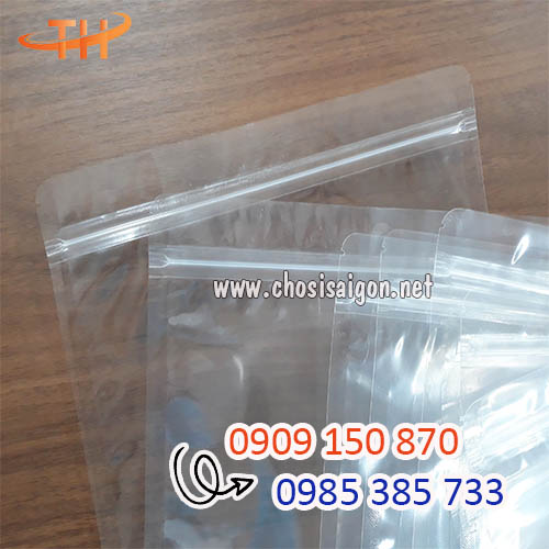 Túi zip 2 mặt trong suốt chất lượng tốt