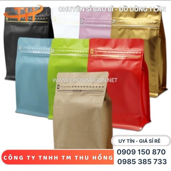 Túi zip 8 cạnh đủ màu, đủ size giá tốt