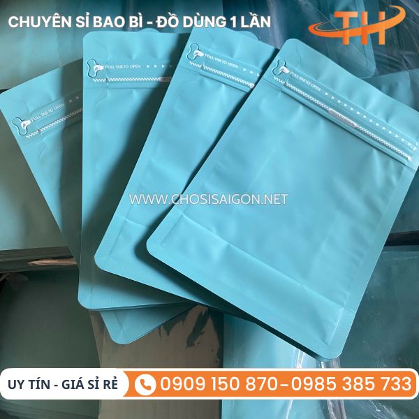Túi zip 8 cạnh đáy vuông bền, tiện lợi