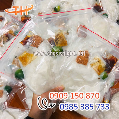 Túi zip chỉ đỏ đựng thực phẩm bỏ sỉ giá tại kho