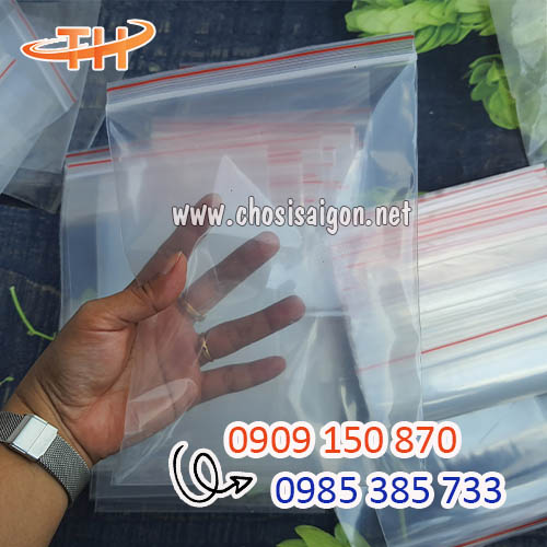 Túi zip chỉ đỏ an toàn, cao cấp giá rẻ nhất