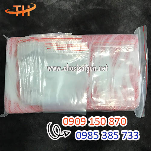 Túi zip chỉ đỏ sỉ rẻ tại xưởng HCM