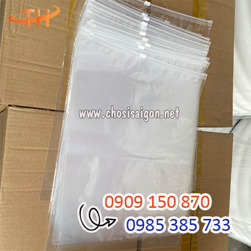 Túi zip có khóa kéo nhựa trong suốt giá rẻ tại HCM