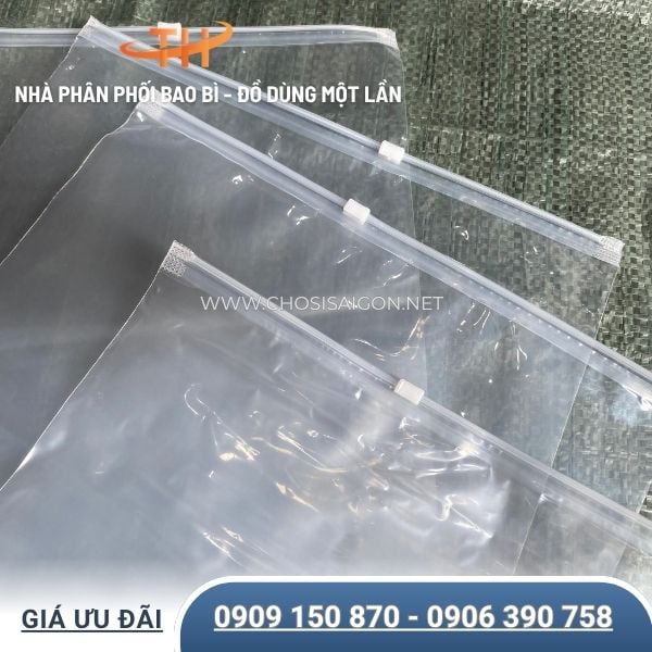 Túi zip có khóa kéo bền, tốt, chắc chắn
