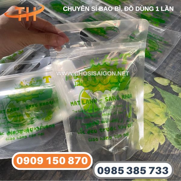 Túi zip đựng thức uống in sẵn uy tín giá siêu rẻ