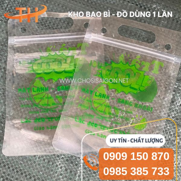 Túi zip trà chanh in sẵn tiện lợi
