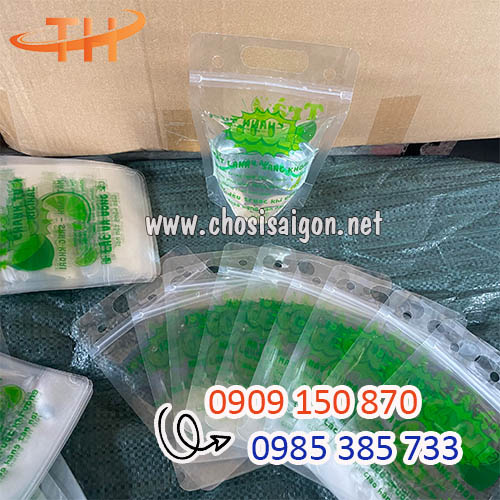 Túi zip đựng trà sữa, trà chanh, nước giải khát giá tốt
