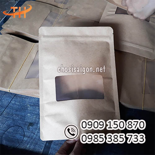 Túi zip giấy kraft đựng thực phẩm giá ưu đãi tại TP.HCM