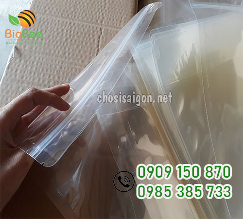 Túi zipper 2 mặt trong suốt an toàn, chất lượng sỉ lẻ