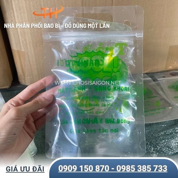 Túi zip trà chanh, thức uống mang đi