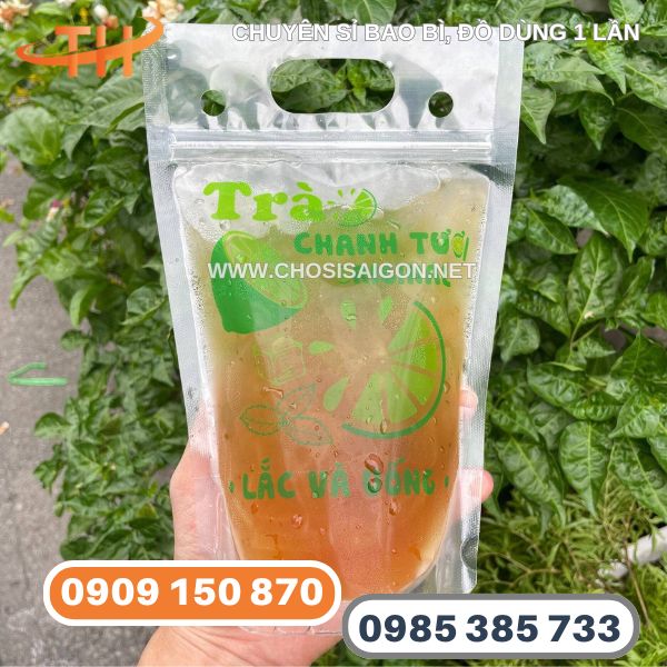 Túi zip đựng trà chanh in sẵn giá siêu rẻ