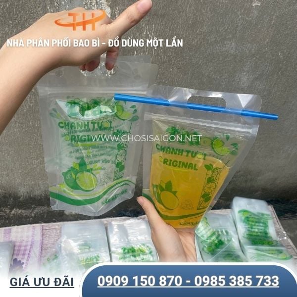 Túi zip trà chanh in sẵn tiện lợi, tiết kiệm chi phí