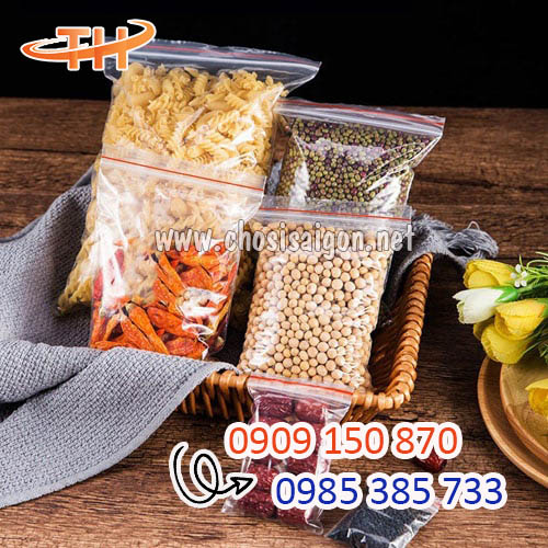 Túi zip trong đựng thực phẩm, đồ dùng, vật dụng giá sỉ