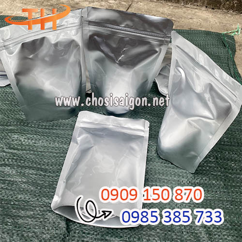 Túi zipper tráng 2 mặt bạc đáy đứng sỉ tận gốc, giao hàng nhanh