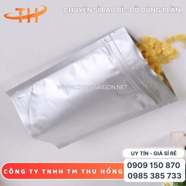 Túi zipper 2 mặt tráng bạc đựng thực phẩm an toàn