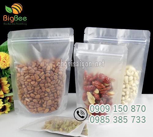 Túi zipper 2 mặt trong suốt giá sỉ tại TP.HCM