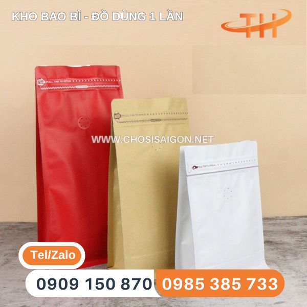 Túi zipper 8 cạnh đủ màu giá rẻ nhất