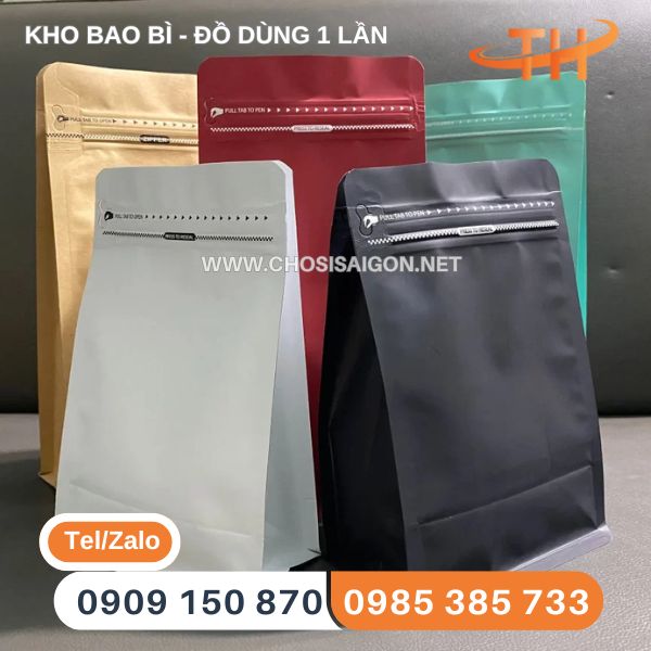 Túi zipper 8 cạnh có đủ các size sỉ rẻ TP.HCM