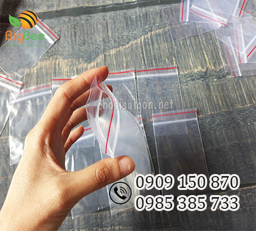 Túi zipper chỉ đỏ đựng thuốc sỉ rẻ