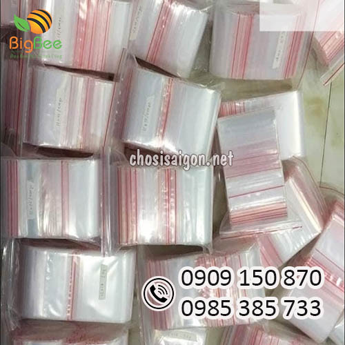 Túi zipper chỉ đỏ sẵn kho giá rẻ, giao hàng nhanh