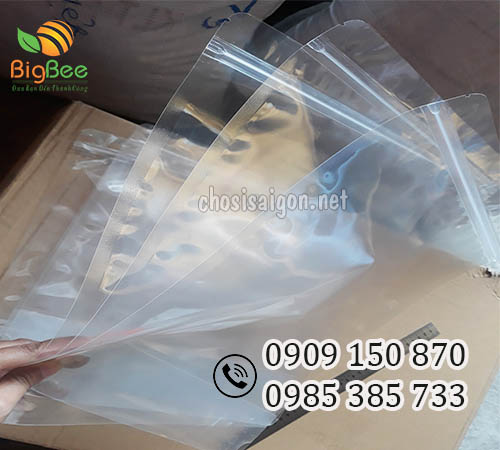 Túi zipper 2 mặt trong đáy đứng bền, chắc giá rẻ tại công ty Thu Hồng