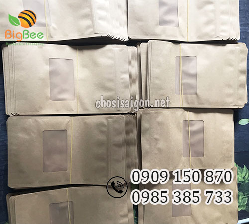 giá sỉ rẻtTúi zipper giấy kraft tại TP.HCM