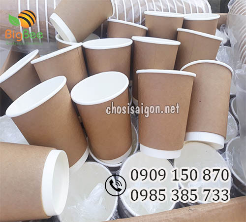 Cốc, ly giấy kraft đựng đồ uống nóng uy tín, giá rẻ