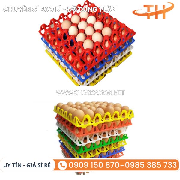 Vỉ nhựa PP cứng đựng trứng 30 quả