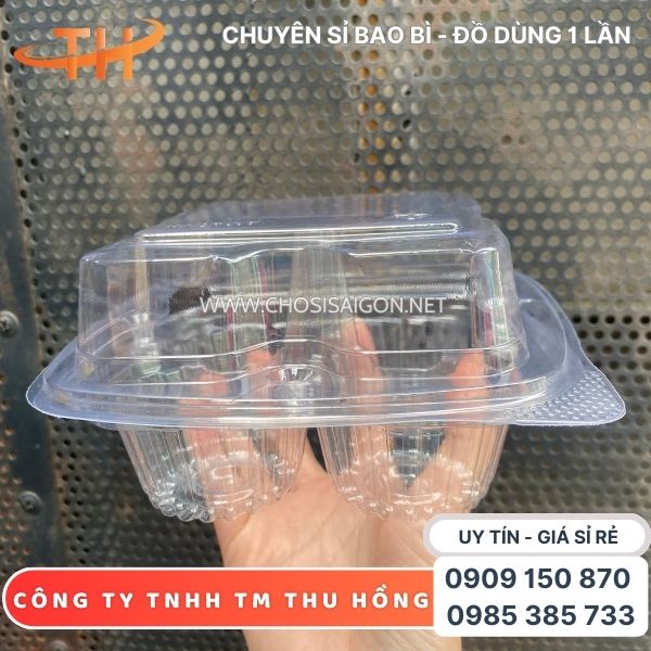 Vỉ nhựa đựng trứng muối, bắc thảo 4 quả