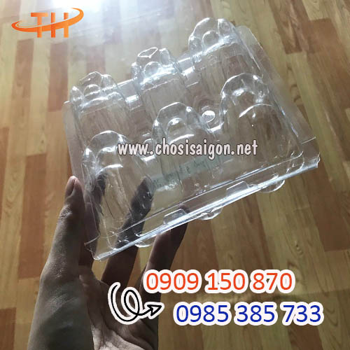Vỉ đựng trứng bằng nhựa 6 quả giá tốt