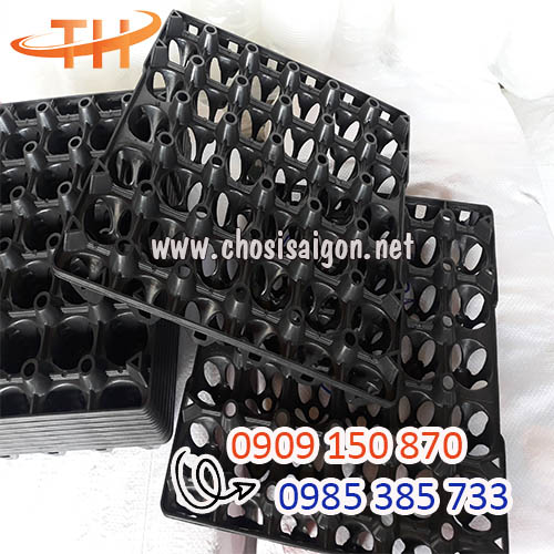Vỉ, khay nhựa cứng đựng trứng loại 30 quả màu đen giá xưởng