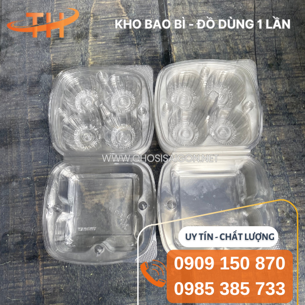 Vỉ nhựa đựng trứng 4 quả