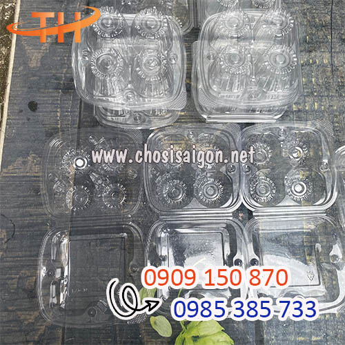 Vỉ nhựa đựng trứng 4 quả dày dặn, cứng cáp giá tốt