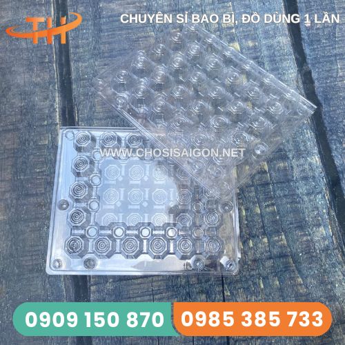Vỉ nhựa đựng trứng cút 30 quả bền, tốt