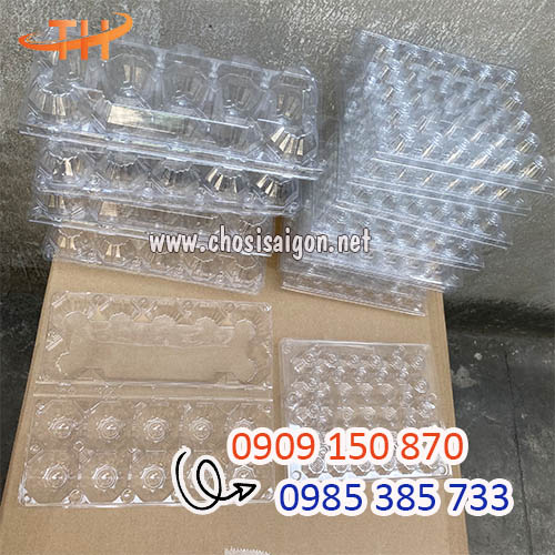 Vỉ nhựa đựng trứng gà vịt 10 quả giá tốt