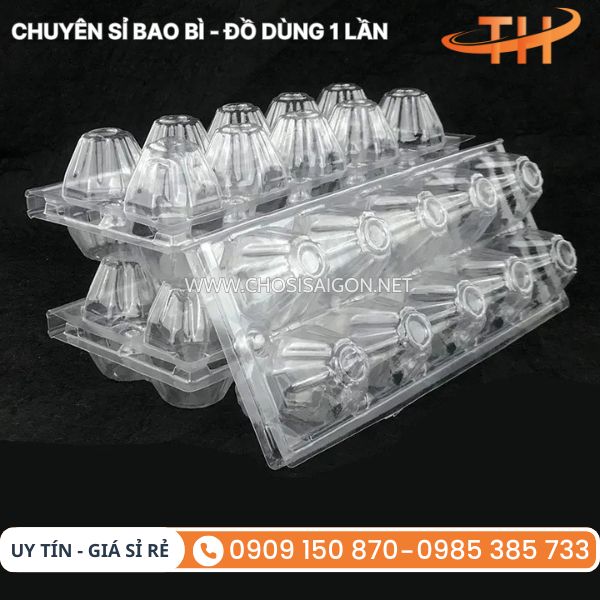 Vỉ đựng trứng gà vịt bằng nhựa loại 10 quả