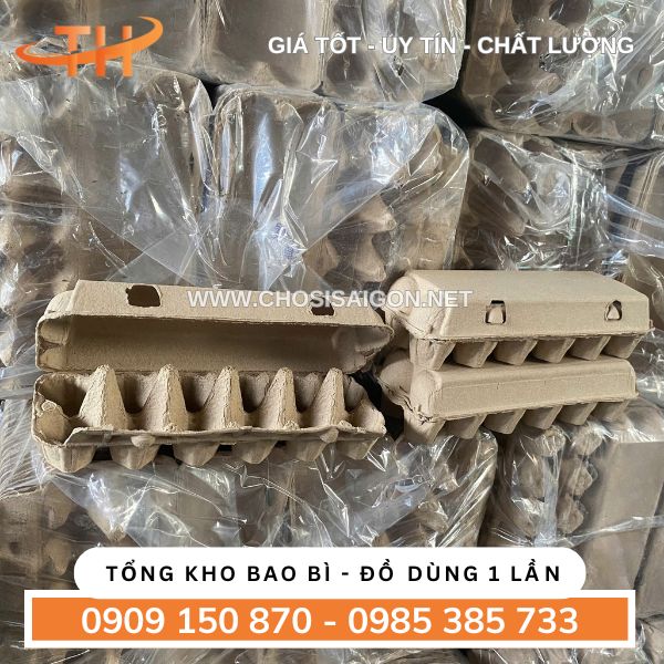 Hộp giấy 12 lỗ đựng trứng gà, trứng vịt giá tốt