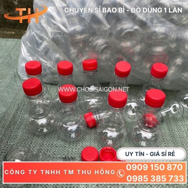 Vỏ chai nhựa hồ lô 150ml dày dặn, cứng cáp giá rẻ
